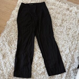 House of Harlow 1960 Linen Blend Black Pants